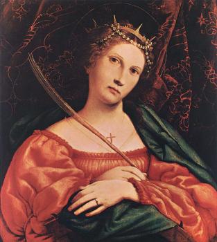 Lorenzo Lotto : St Catherine of Alexandria